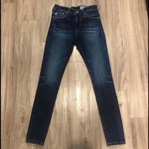 AG High Rise Farrah Skinny Ankle